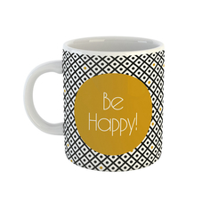 Кружка Be Happy Black&Gold 350 мл