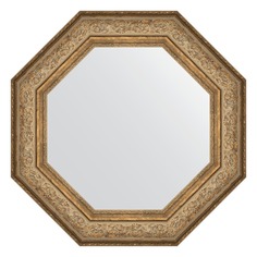 Зеркало в багетной раме Evoform виньетка античная бронза 109 мм 70,6х70,6 см