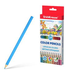 Цветные карандаши шестигранные Erich Krause 24 цвета