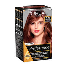 Краска L’Oreal Preference Recital Recital стойкая 5.23 Темное Розовое Золото Loreal