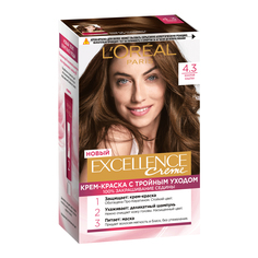 Краска L’Oreal Excellence стойкая 4.3 Золотой Каштан (AA072300) Loreal