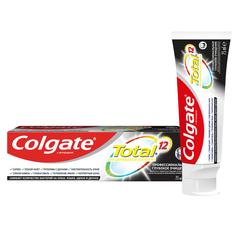 Комплексная антибактериальная зубная паста Colgate Total 12 Глубокое Очищение с древесным углем, 75 мл