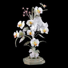 Лампа настольная Avanti Luce AV-1604/2T GR GD Y, 2xE14 40W