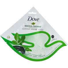 Маска-пилинг для лица Dove с AHA+PHA кислотами, морингой и гиалуроновой кислотой тканевая 22 г
