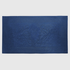 Махровое полотенце Bahar Тёмно-синие для ног 50х90 см
