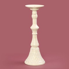 Подсвечник Ningde qinyuan декоративный кремовый 11х11х30 см