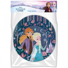 Тарелки бумажные Frozen 18 см 6 шт в ассортименте