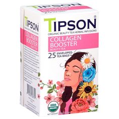 Чай органический Tipson Beauty Tea Collagen Booster, 25 пакетиков