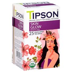 Чай зеленый Tipson Beauty Tea Skin Glow, 25 пакетиков