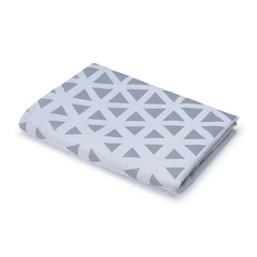 Скатерть Cleanelly Intarsio белая с серым 150х200 см