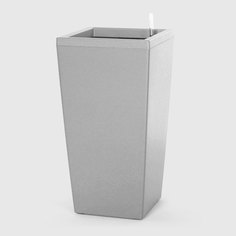 Кашпо с автополивом Greensun d30см ic3059, серебро