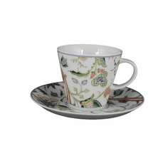Чашка с блюдцем Thun 1794 Tom экзотический цветы высокая 200 мл