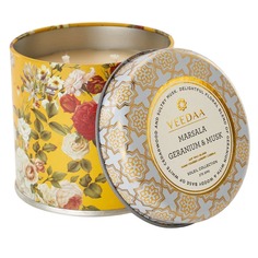 Свеча в жестяной банке Veedaa Marsala Geranium & Musk (8906136680166)