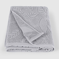 Полотенце Cleanelly Листья серое 70х130 см