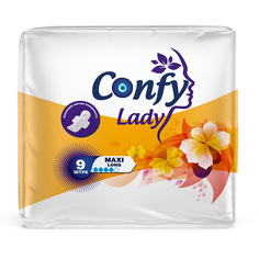 Прокладки Confy Lady гигиенические женские Maxi Long 9 шт