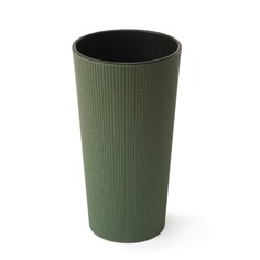 Классическое кашпо Lamela SP.ZO.O. Lilia ECO Jumper с вкладышем зелёное 19х36,4 см