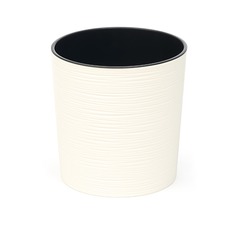 Классическое кашпо Lamela SP.ZO.O. Malwa Dluto с вкладышем кремовое 19х19 см