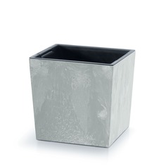 Кашпо Urbi square low серое 24х24х24 см Prosperplast