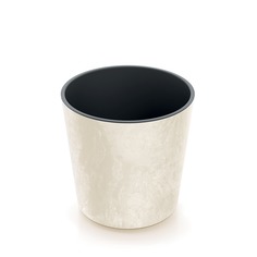 Кашпо Urbi round кремовое 30х29 см Prosperplast