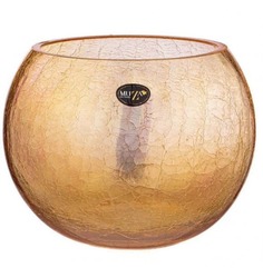 Ваза-шар Muza Cracle amber 3 л 18х16 см Муза