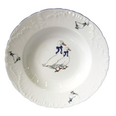 Тарелка глубокая Cmielow Rococo Гуси 22,5 см