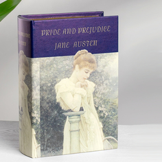 Шкатулка Glasar Pride and Prejudice в виде книги бежевая 19х8х27 см ГЛАСАР