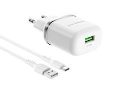 Зарядное устройство Borofone BA36A USB Type-C 3.0A QC3.0 6931474716019