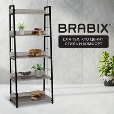 Стеллаж Brabix LOFT SH пол.:5 разборная 1500x600x350мм дуб антик/черный (641235)