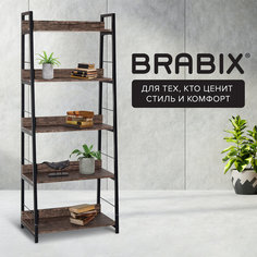 Стеллаж Brabix LOFT SH пол.:5 разборная 1500x600x350мм дуб мореный/черный (641234)