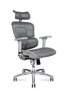Компьютерное кресло Norden Kron Aluminium Grey, серый пластик / серая сетка