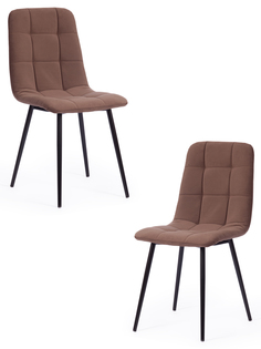 Комплект стульев TetChair CHILLY MAX коричневый, черный