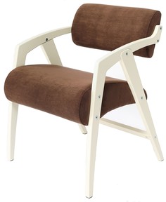 Кресло-стул Glider Овация, с подлокотниками, цвет Ultra Chokolate / Дуб шампань