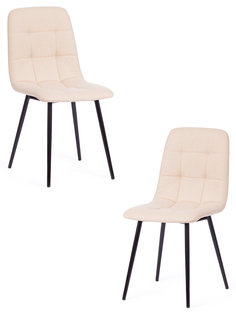 Комплект стульев TetChair CHILLY MAX бежевый, черный