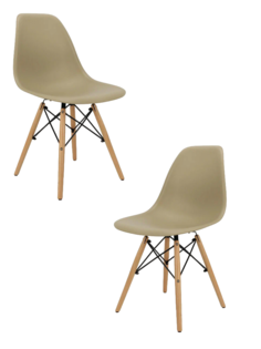 Комплект стульев 2 шт. Eames ВМН-А305, латте
