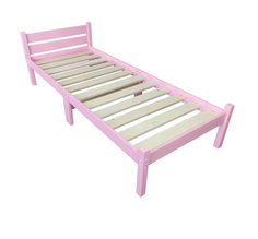 Кровать односпальная Solarius, Классика Компакт 80х190, цвет розовый