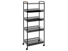 Этажерка Ладья 35КС графит, на колесиках Э 410 ГР No Brand