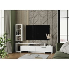 Тумба ТВ Лия, Белый/Белый No Brand