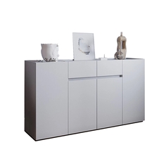 Комод Мика 1600 с 4 створками и 2 ящиками, белый No Brand