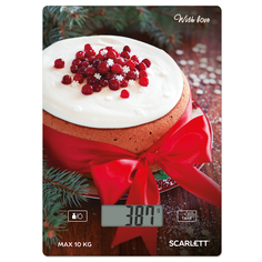 Весы кухонные Scarlett SC-KS57P79 белые, красные