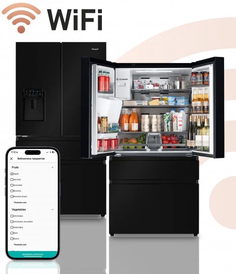 Холодильник Weissgauff WFD 567 NoFrost Premium BioFresh Ice Maker черный