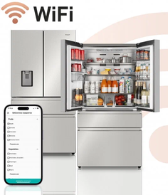 Холодильник Weissgauff WFD 585 NoFrost Premium BioFresh Water Dispenser