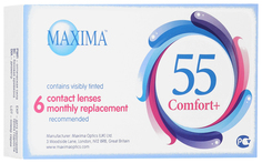 Контактные линзы Maxima 55 Comfort Plus 6 линз R 8,6 +5,50