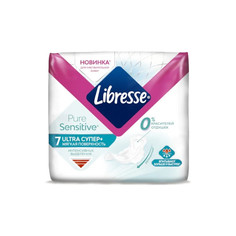 Прокладки женские LIBRESSE Ultra Pure Sensitive Супер 7 шт