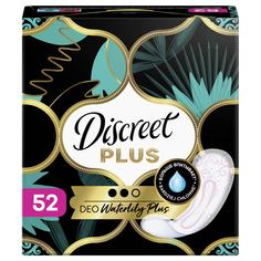 Прокладки ежедневные Discreet Plus Deo Water Lily Plus Trio 52 шт.