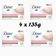 Мыло Dove Pink Rosa Beauty Bathing Bar, 135г х 4 шт