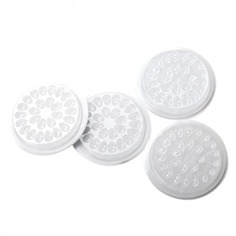 Палетка для клея Beauty Bro на липкой основе 26 лунок белая 10 шт