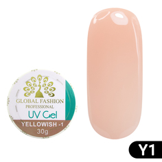 Гель для наращивания ногтей камуфляж-1 Global Fashion Yellowish-1 30 г
