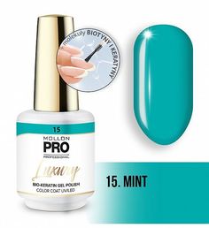 Гель-лак Mollon Pro Luxury Color Coat №15 Mint, 8 мл