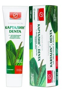 Зубная паста Астрофарма Карталин Denta с натуральным экстрактом подорожника