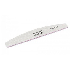 Пилка для ногтей в форме "Полумесяц" Kodi абразивность 100/100 цвет:серый (78/30/5)
